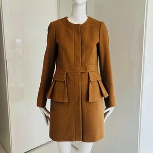 Jcrew Peplum Peacoat
